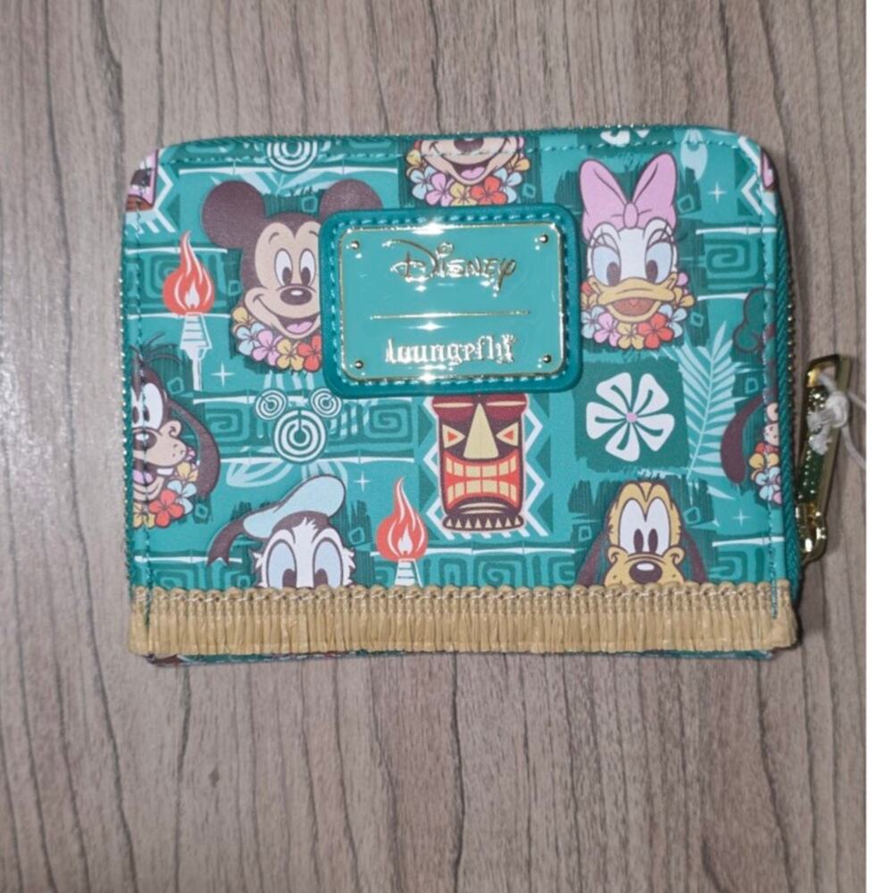Loungefly Disney Mickey and Friends Tiki Wallet | NEW - Picture 4 of 7
